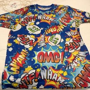 OH SNAP! Drill Clothing Co. Bright Colors PullOver Size Medium PreOwned